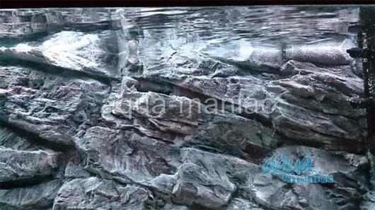 3D grey rock background 47x27cm