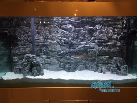 JUWEL Vision 400 3D grey rock background 147x53cm in 3 sections